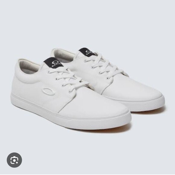 Oakley Cotton Canvas White Split Sneaker Shoe Size 12 NEW - Picture 1 of 9